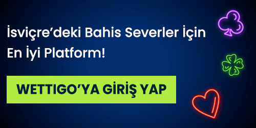 İsviçredeki bahis severler için Wettigo Giriş ekranı
